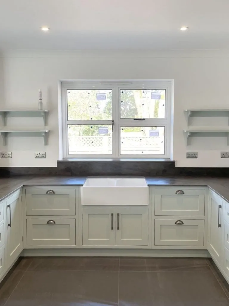 Section header: Dekton window sills from stone offcuts