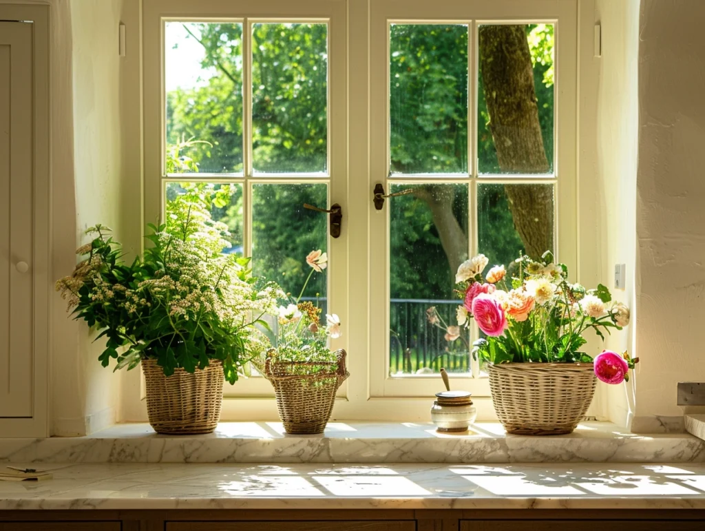 Section header: Marble window sills from stone offcuts