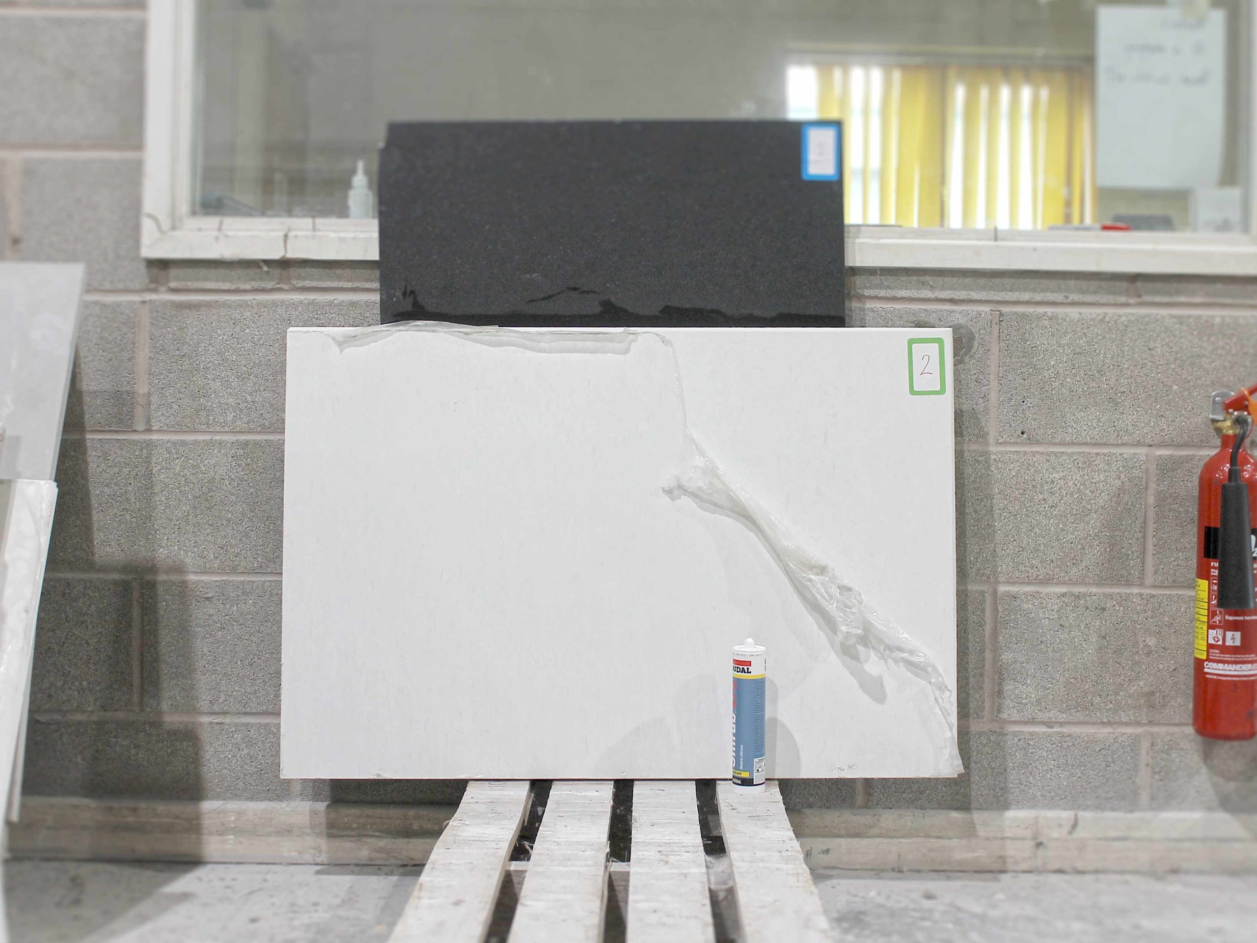 142 Eramosa White quartz worktop offcut