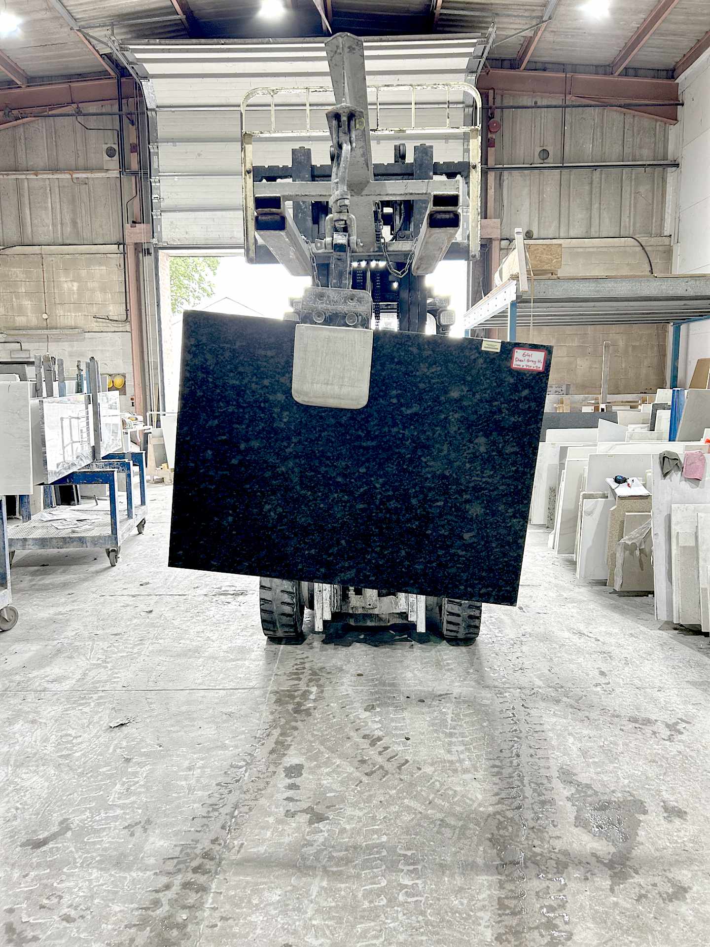 641 Steel Grey Honed Worktop Offcut - 1100x720x20mm