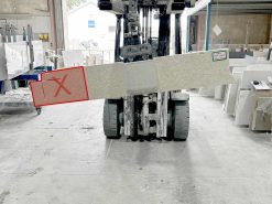 644 Cream Marble Worktop Offcut - 920x210x40mm