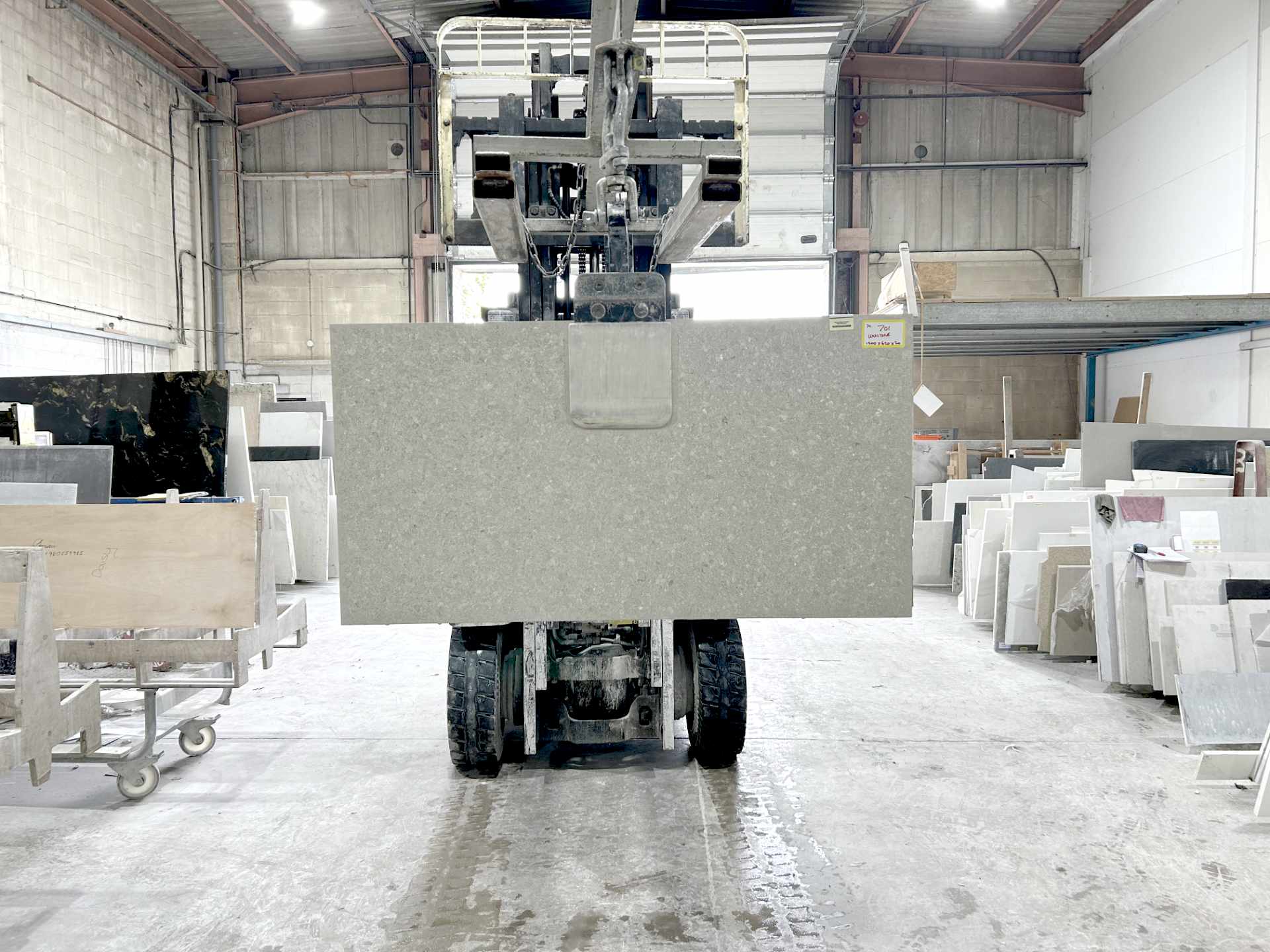 701 Beige Unistone Worktop Offcut - 1200x620x20mm